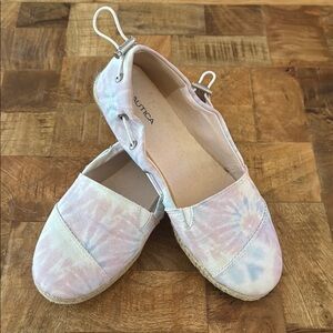Nautical Tie Dye Canvas Slip ons